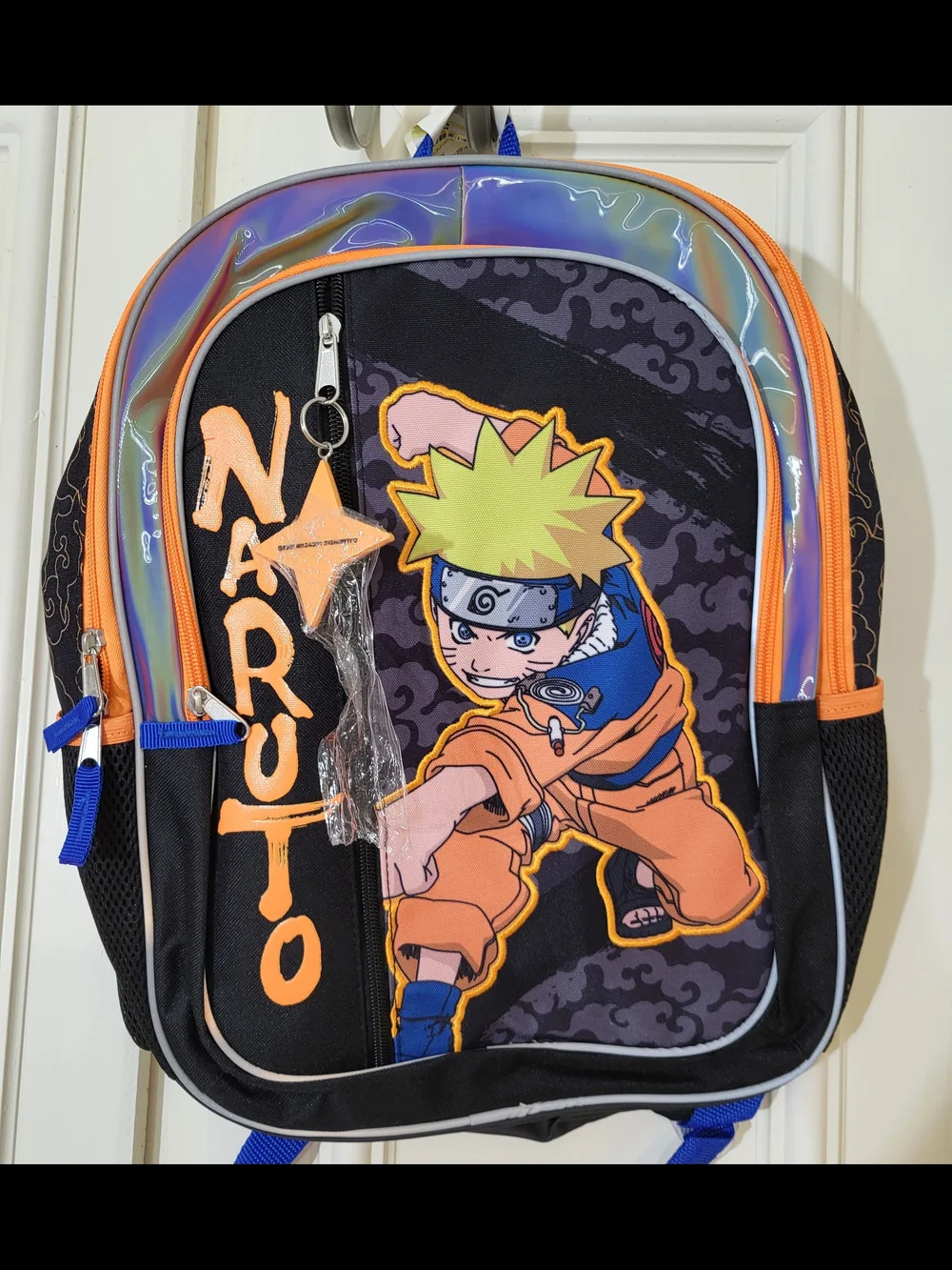 Naruto Kids Black and Orange Backpack